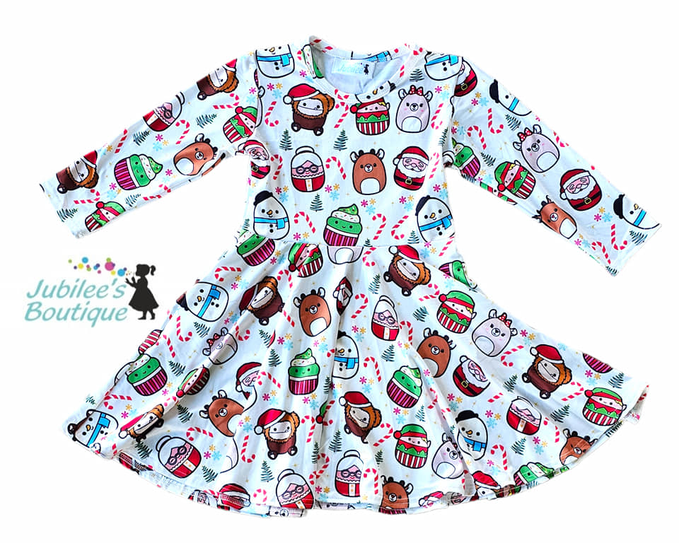 Squishy Christmas Dress – Jubilee's Boutique