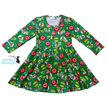 Load image into Gallery viewer, Christmas Grouch Dress

